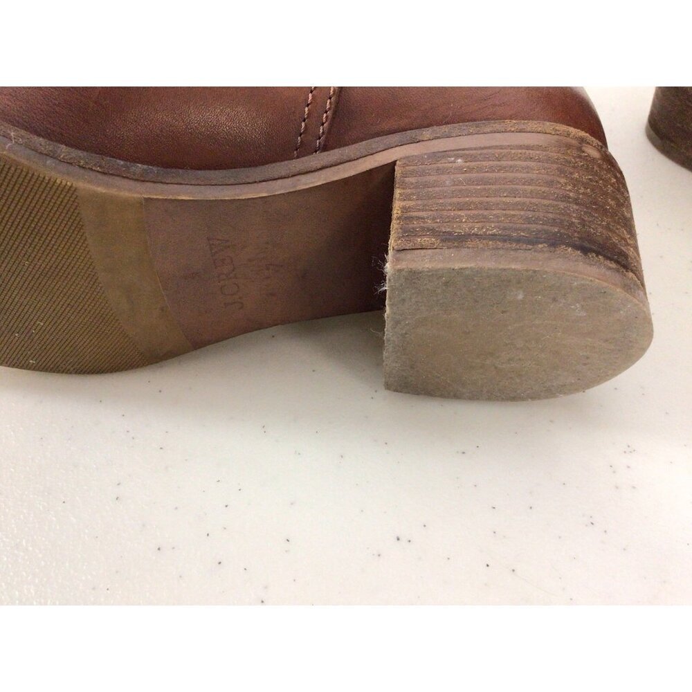 J Crew Leather Ankle Boots Western Boho Womens 7 - Picture 9 of 10